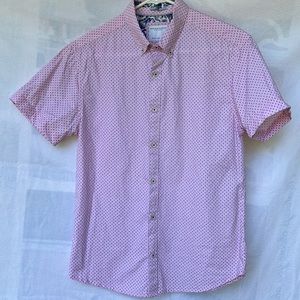 Denim & Flower Button Down Shirt